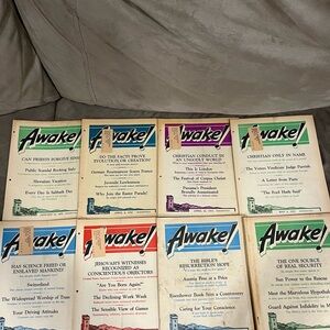 Watchtower Jehovahs Witness Awake Magazine 1955 Lot